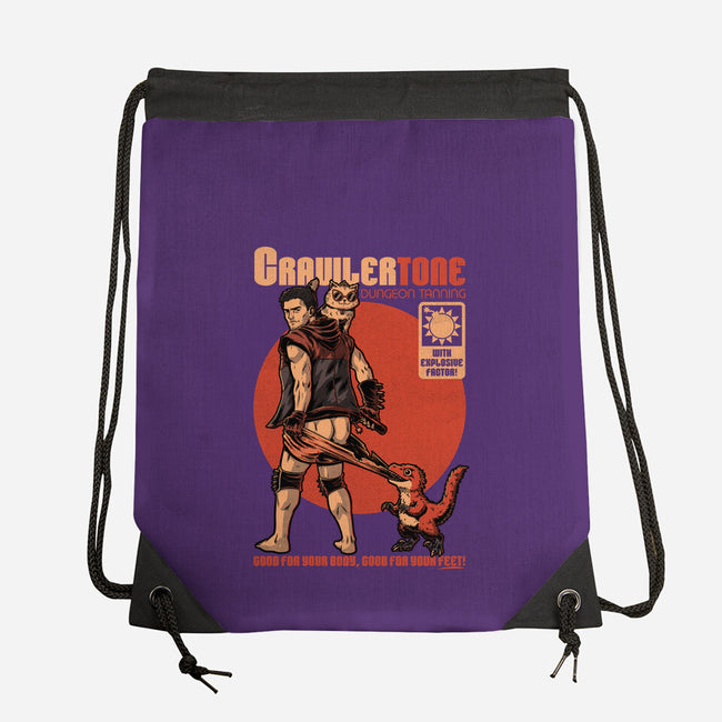 Dungeon Crawler Sunscreen-None-Drawstring-Bag-Studio Mootant
