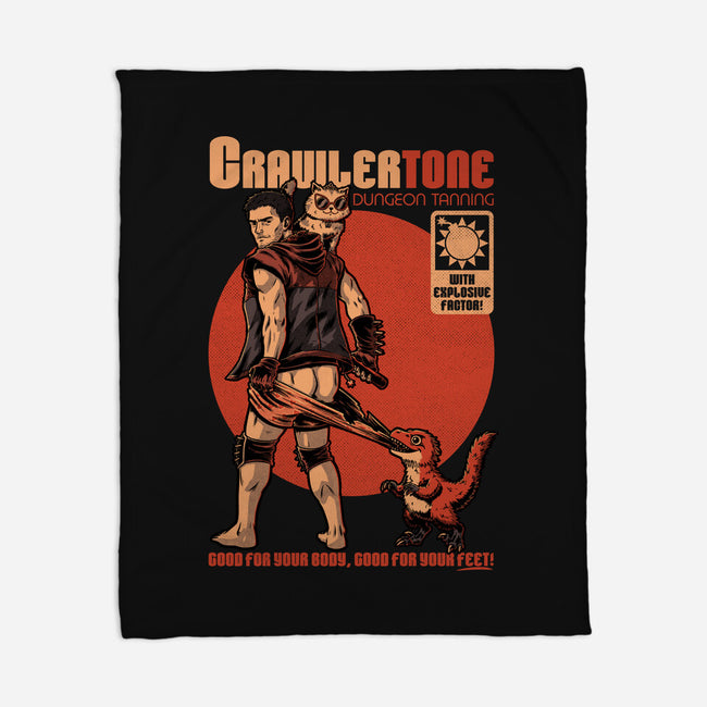 Dungeon Crawler Sunscreen-None-Fleece-Blanket-Studio Mootant