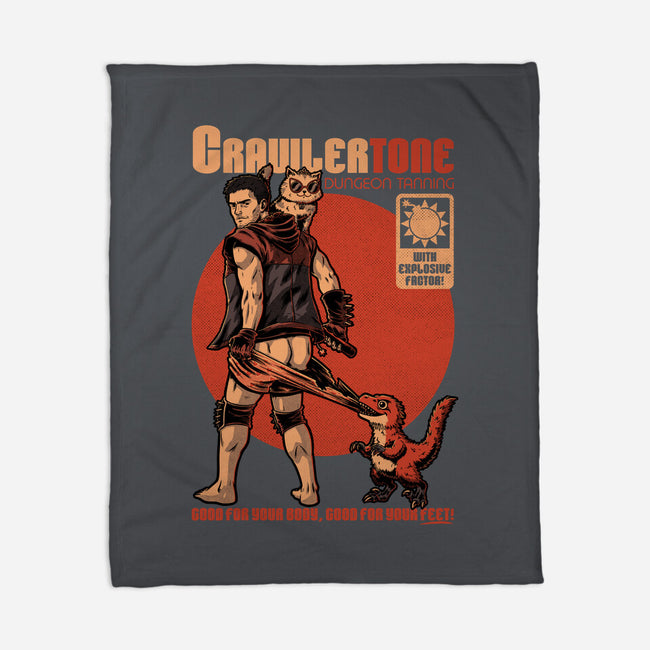 Dungeon Crawler Sunscreen-None-Fleece-Blanket-Studio Mootant