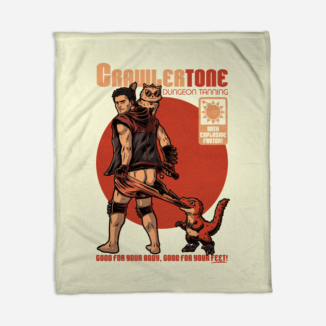 Dungeon Crawler Sunscreen-None-Fleece-Blanket-Studio Mootant