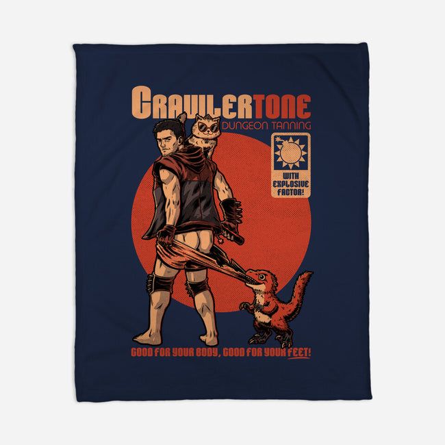 Dungeon Crawler Sunscreen-None-Fleece-Blanket-Studio Mootant