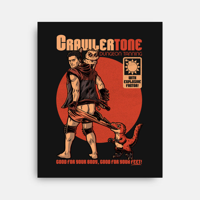 Dungeon Crawler Sunscreen-None-Stretched-Canvas-Studio Mootant