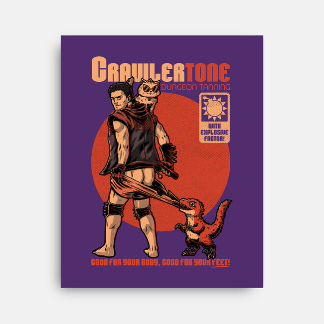 Dungeon Crawler Sunscreen-None-Stretched-Canvas-Studio Mootant