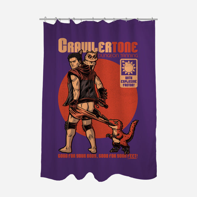 Dungeon Crawler Sunscreen-None-Polyester-Shower Curtain-Studio Mootant