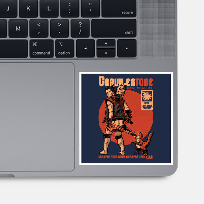 Dungeon Crawler Sunscreen-None-Glossy-Sticker-Studio Mootant