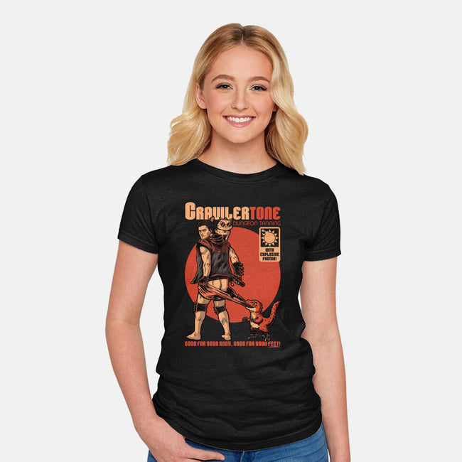 Dungeon Crawler Sunscreen-Womens-Fitted-Tee-Studio Mootant