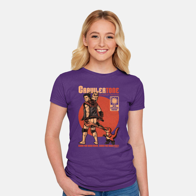 Dungeon Crawler Sunscreen-Womens-Fitted-Tee-Studio Mootant