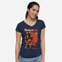 Dungeon Crawler Sunscreen-Womens-V-Neck-Tee-Studio Mootant