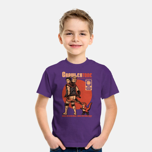 Dungeon Crawler Sunscreen-Youth-Basic-Tee-Studio Mootant