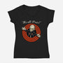Pain Priest Toon-Womens-V-Neck-Tee-Studio Mootant