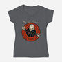 Pain Priest Toon-Womens-V-Neck-Tee-Studio Mootant