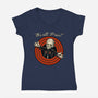Pain Priest Toon-Womens-V-Neck-Tee-Studio Mootant
