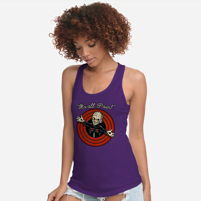 Pain Priest Toon-Womens-Racerback-Tank-Studio Mootant