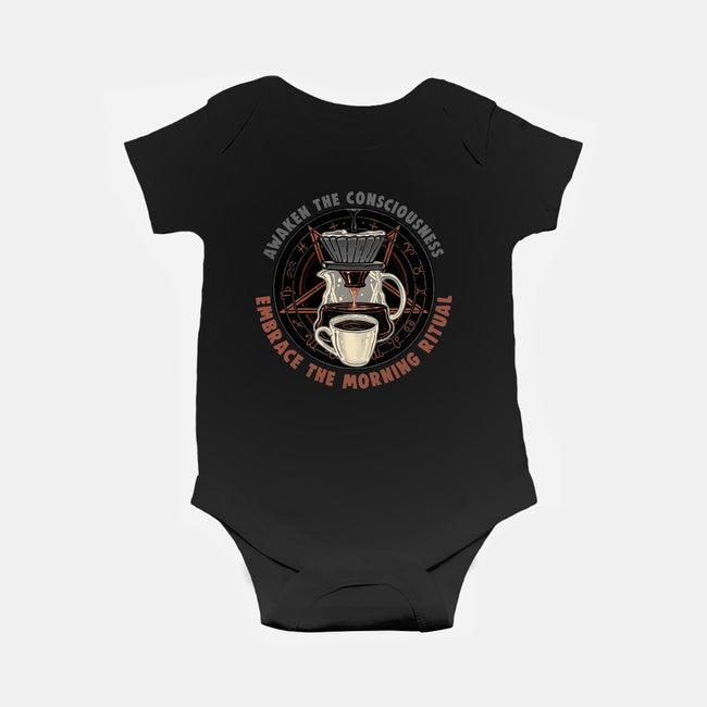 Embrace The Morning Ritual-Baby-Basic-Onesie-glitchygorilla