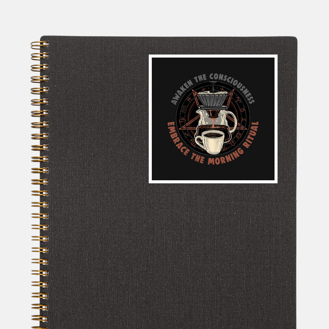 Embrace The Morning Ritual-None-Glossy-Sticker-glitchygorilla