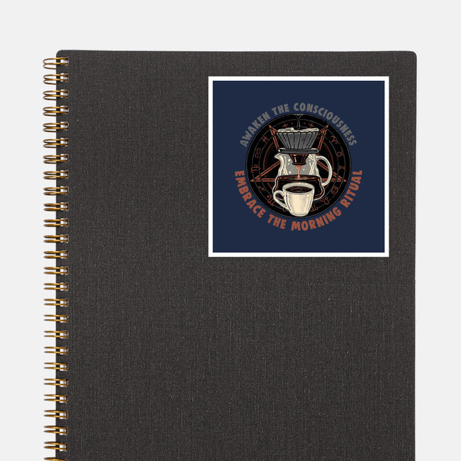 Embrace The Morning Ritual-None-Glossy-Sticker-glitchygorilla