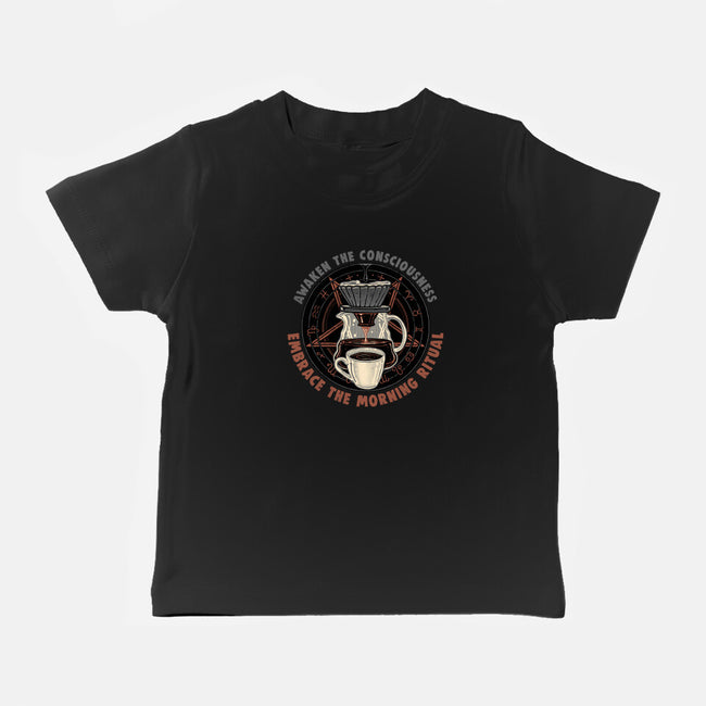Embrace The Morning Ritual-Baby-Basic-Tee-glitchygorilla
