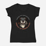 Embrace The Morning Ritual-Womens-V-Neck-Tee-glitchygorilla