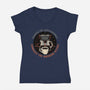 Embrace The Morning Ritual-Womens-V-Neck-Tee-glitchygorilla