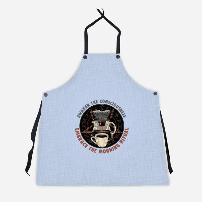 Embrace The Morning Ritual-Unisex-Kitchen-Apron-glitchygorilla