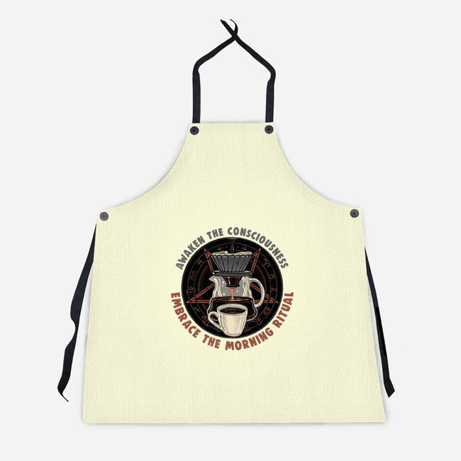 Embrace The Morning Ritual-Unisex-Kitchen-Apron-glitchygorilla