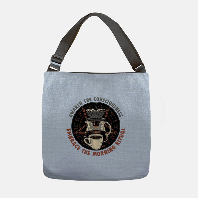 Embrace The Morning Ritual-None-Adjustable Tote-Bag-glitchygorilla