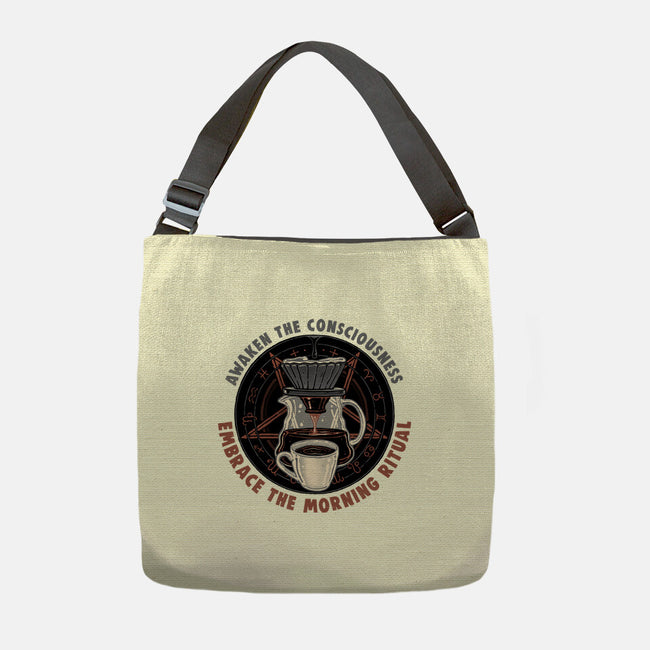 Embrace The Morning Ritual-None-Adjustable Tote-Bag-glitchygorilla