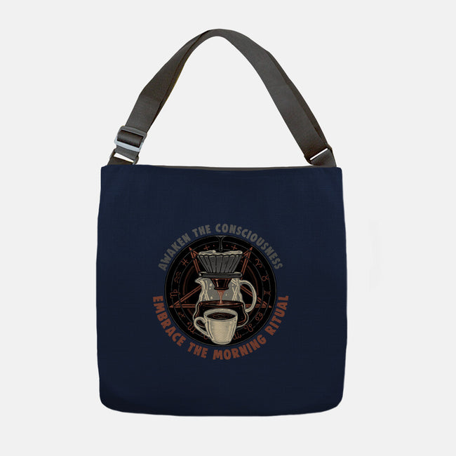 Embrace The Morning Ritual-None-Adjustable Tote-Bag-glitchygorilla