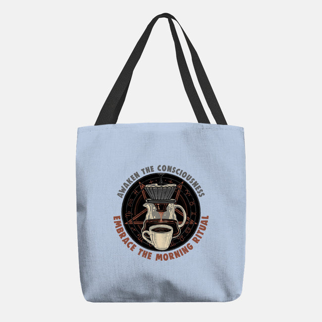 Embrace The Morning Ritual-None-Basic Tote-Bag-glitchygorilla