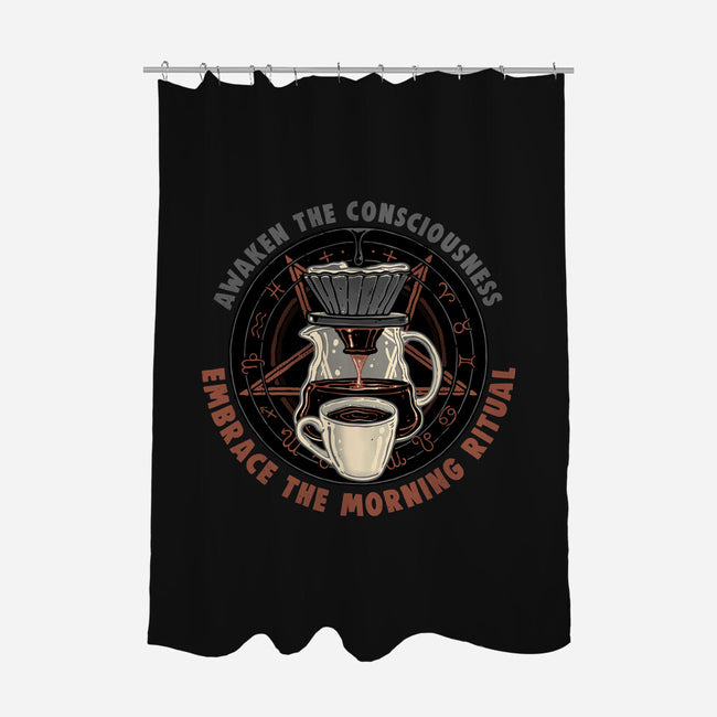 Embrace The Morning Ritual-None-Polyester-Shower Curtain-glitchygorilla