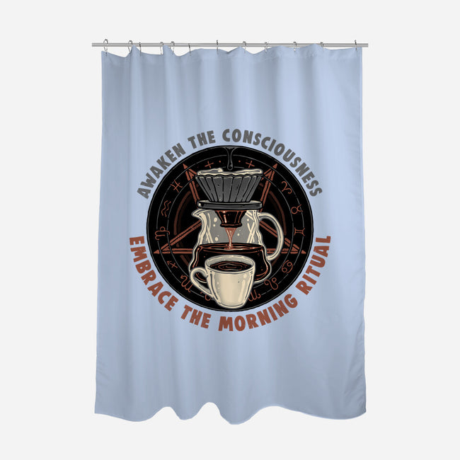 Embrace The Morning Ritual-None-Polyester-Shower Curtain-glitchygorilla