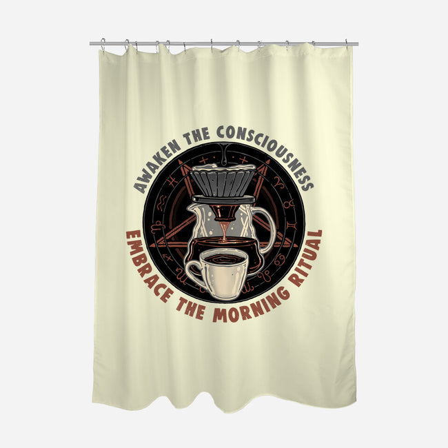 Embrace The Morning Ritual-None-Polyester-Shower Curtain-glitchygorilla