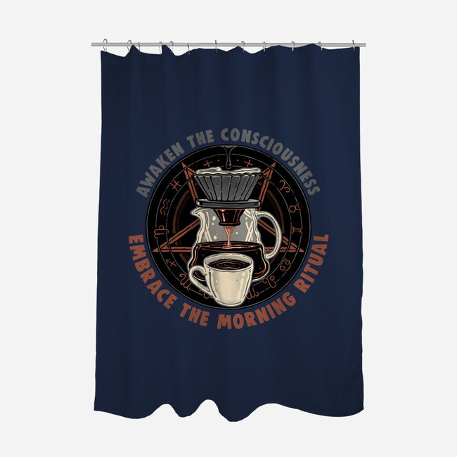 Embrace The Morning Ritual-None-Polyester-Shower Curtain-glitchygorilla