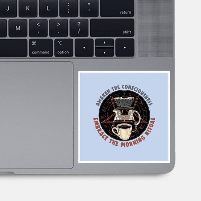 Embrace The Morning Ritual-None-Glossy-Sticker-glitchygorilla