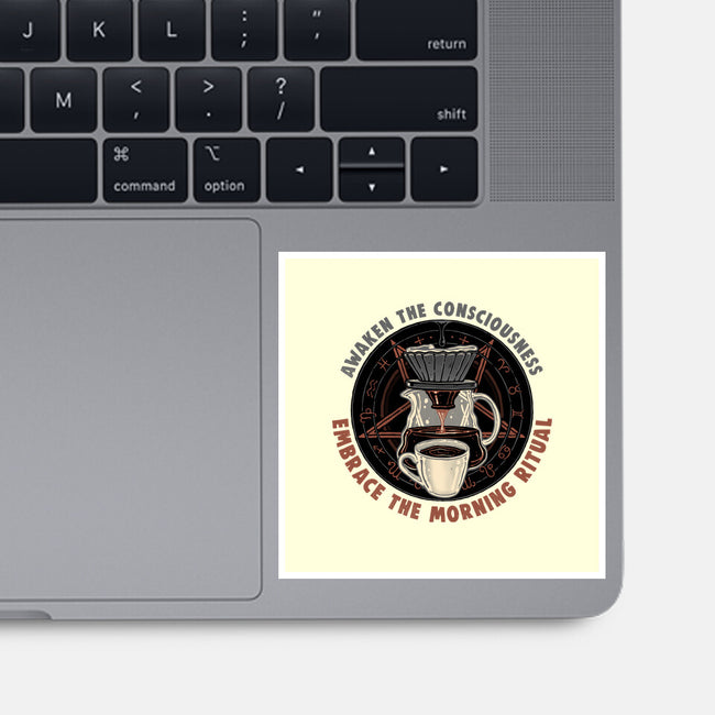 Embrace The Morning Ritual-None-Glossy-Sticker-glitchygorilla