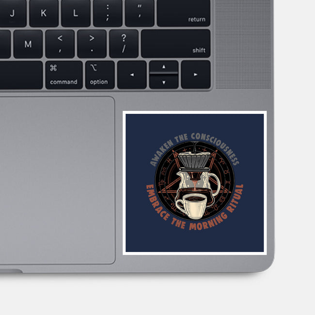 Embrace The Morning Ritual-None-Glossy-Sticker-glitchygorilla