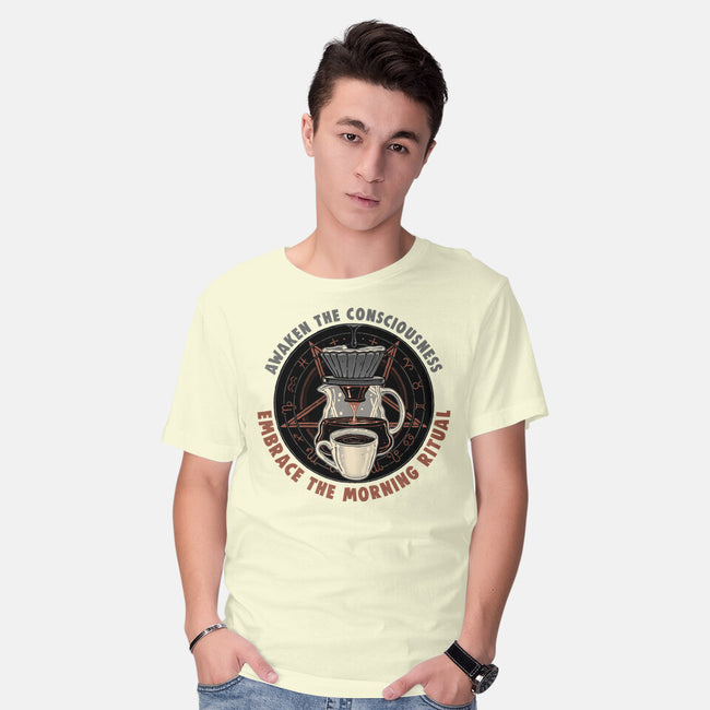 Embrace The Morning Ritual-Mens-Basic-Tee-glitchygorilla