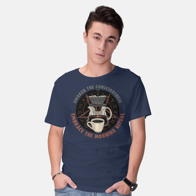 Embrace The Morning Ritual-Mens-Basic-Tee-glitchygorilla