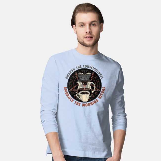 Embrace The Morning Ritual-Mens-Long Sleeved-Tee-glitchygorilla