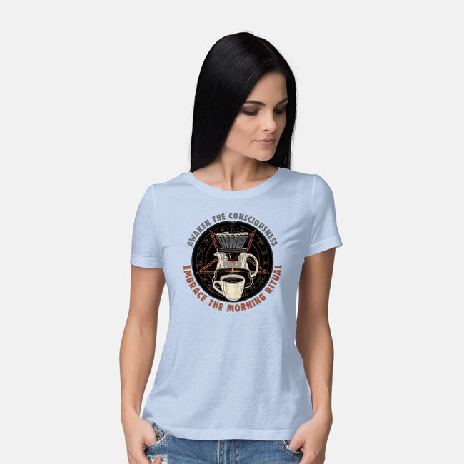 Embrace The Morning Ritual-Womens-Basic-Tee-glitchygorilla