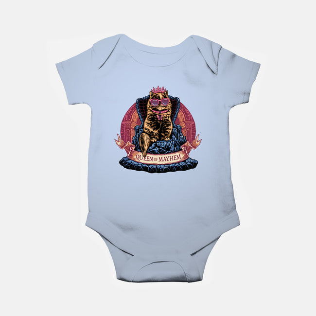 All Hail To The Queen Of Mayhem-Baby-Basic-Onesie-glitchygorilla