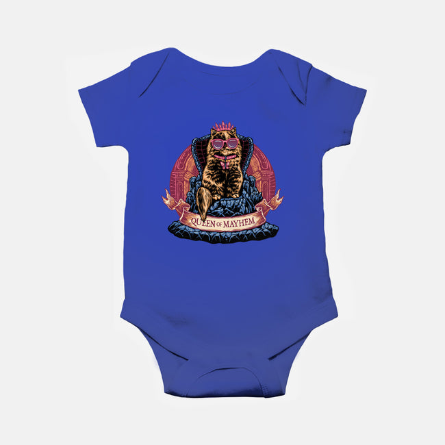 All Hail To The Queen Of Mayhem-Baby-Basic-Onesie-glitchygorilla