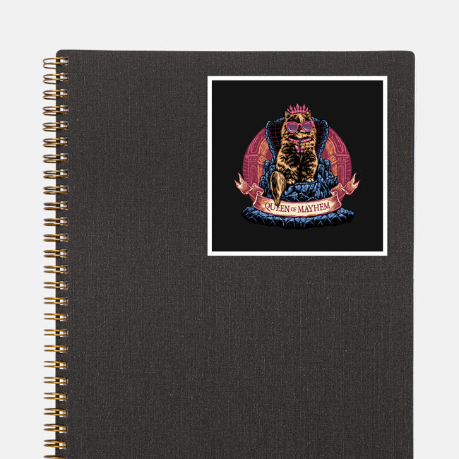 All Hail To The Queen Of Mayhem-None-Glossy-Sticker-glitchygorilla