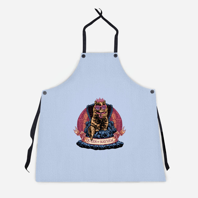 All Hail To The Queen Of Mayhem-Unisex-Kitchen-Apron-glitchygorilla