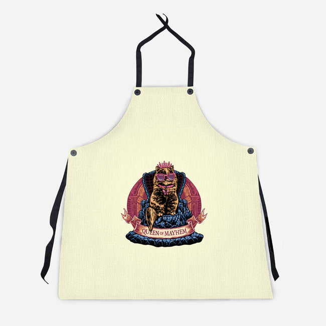 All Hail To The Queen Of Mayhem-Unisex-Kitchen-Apron-glitchygorilla