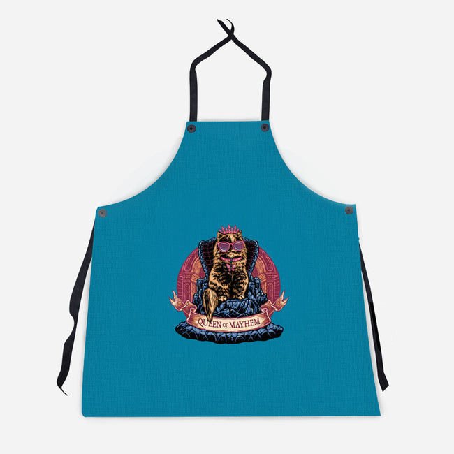 All Hail To The Queen Of Mayhem-Unisex-Kitchen-Apron-glitchygorilla