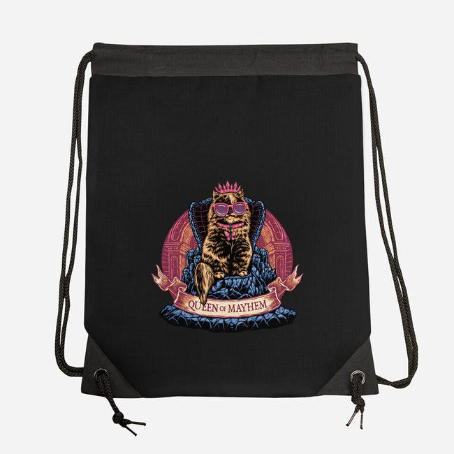 All Hail To The Queen Of Mayhem-None-Drawstring-Bag-glitchygorilla