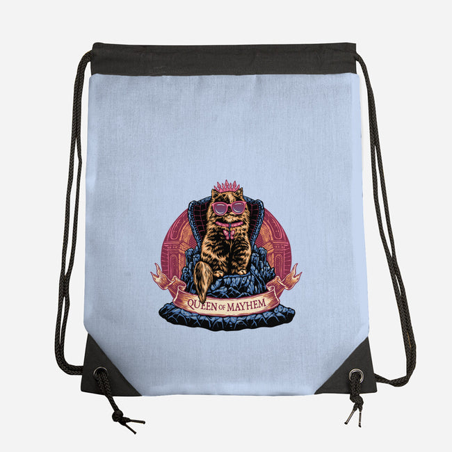 All Hail To The Queen Of Mayhem-None-Drawstring-Bag-glitchygorilla