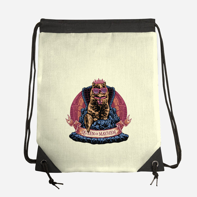 All Hail To The Queen Of Mayhem-None-Drawstring-Bag-glitchygorilla