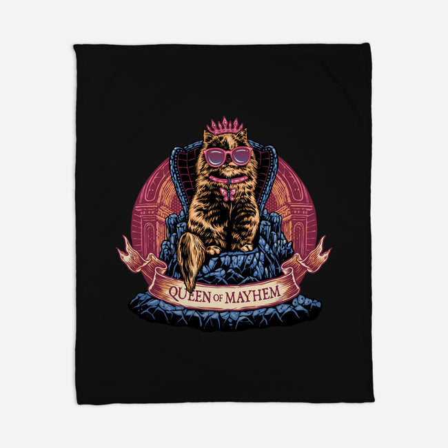 All Hail To The Queen Of Mayhem-None-Fleece-Blanket-glitchygorilla
